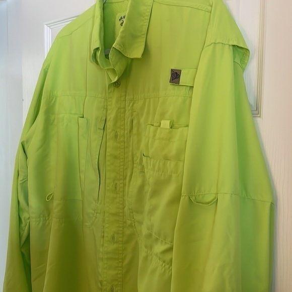 REEL Legends Lime Green Fishing Shirt - Medium - Picture 4 of 11